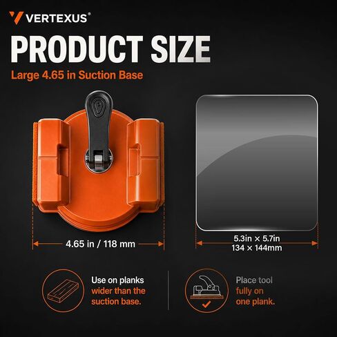 Floor Gap Fixer Tool, Cast Iron Floor Gap Repair Tool with Dual-Sided Tapping Surfaces, 4.65 in Suction Cup & 5 Sticky Pads for Floating Laminate, Vinyl Plank, LVP & Smooth Wood in Kuwait
