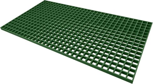 Agfabric 2x4ftx1.5in شبكة من الألياف الزجاجية مصبوبة - شبكة أرضية FRP غير قابلة للانزلاق، شبكة شبكية مقاس 1.5 بوصة × 1.5 بوصة × 1.5 بوصة، غطاء تصريف عالي التحمل لغسيل السيارات، مقاوم للحرارة/الحريق، مقاوم للتآكل، لا يصدأ، أخضر، قطعة واحدة in Kuwait
