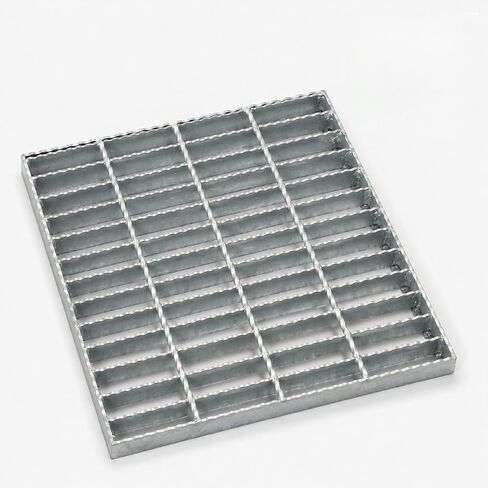 TONGMO 12 in Galvanized Steel Drain Grate, Serrated Steel Bar Grating with B125 Load Capacity, Anti-Slip Metal Catch Basin Grate for Driveway, Garage, Patio, Yard, Factory, and Outdoor Drainage in Kuwait