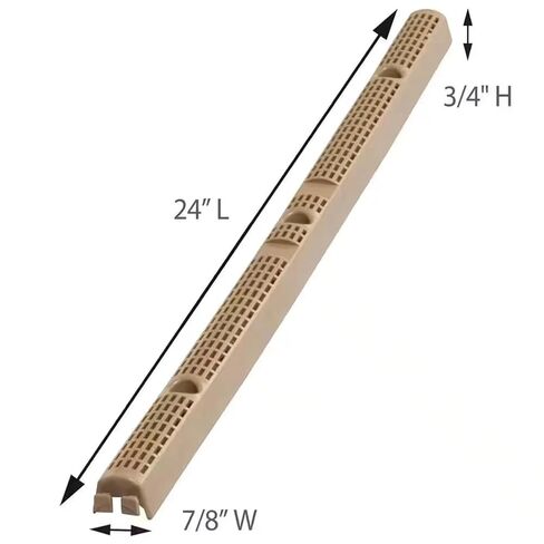 Replacement Roof Closure Strips, Vertical 24 Inch Plastic for Corrugated Metal Roofs, 6-Pack in Saudi Arabia
