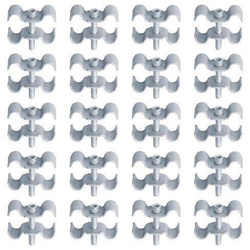 20 PCS Grating Clips, M Saddle Clip, Fits Bearing Bar Spacing: 1-1/2" in Saudi Arabia
