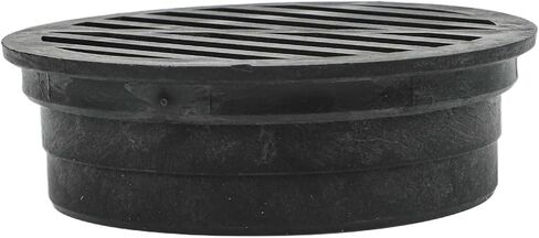 Round Floor Drain Grate for 3 Inch and 4 Inch Sewer Lines, Plastic Debris Filter Cover for Lawn Landscaping Sidewalk Patio, Black(3 inch) in Saudi Arabia