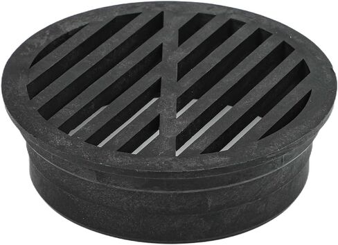 Round Floor Drain Grate for 3 Inch and 4 Inch Sewer Lines, Plastic Debris Filter Cover for Lawn Landscaping Sidewalk Patio, Black(3 inch) in Kuwait