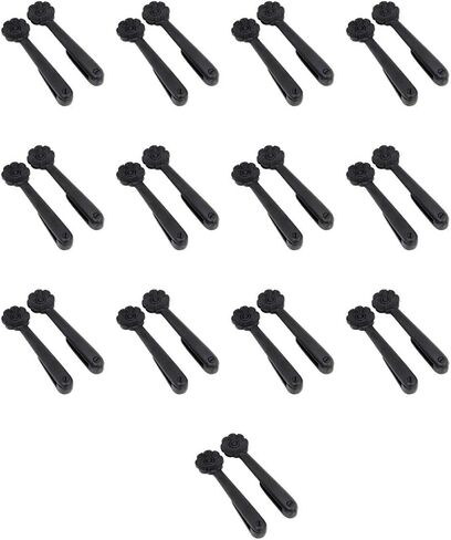 Renovators Supply Manufacturing Stair Carpet Runner Holder Clips, Aluminum, Matte Black Finish, Pack of 13, Decorative Staircase Runner Securing Hardware for Residential Staircases in Saudi Arabia