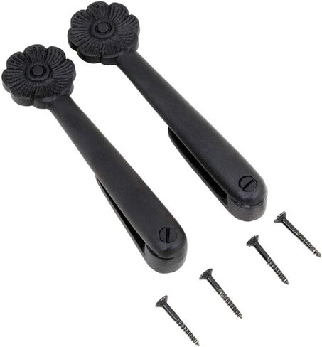 Renovators Supply Manufacturing Stair Carpet Runner Holder Clips, Aluminum, Matte Black Finish, Pack of 13, Decorative Staircase Runner Securing Hardware for Residential Staircases in Saudi Arabia