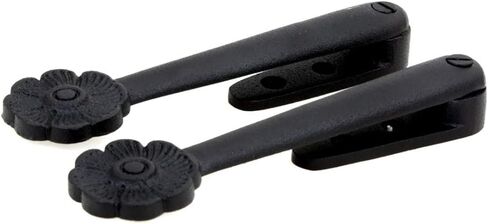 Renovators Supply Manufacturing Stair Carpet Runner Holder Clips, Aluminum, Matte Black Finish, Pack of 13, Decorative Staircase Runner Securing Hardware for Residential Staircases in Saudi Arabia