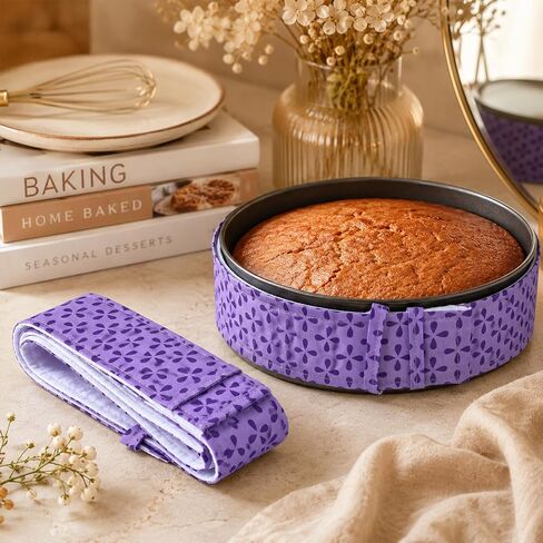 3pcs Cake Pan Dampen Strips Cake Strips for Even Baking Super Absorbent Bakings Strip Cakes leveler Baking Supplies Cakes Strip for Kitchen Bakery Restaurant in Kuwait