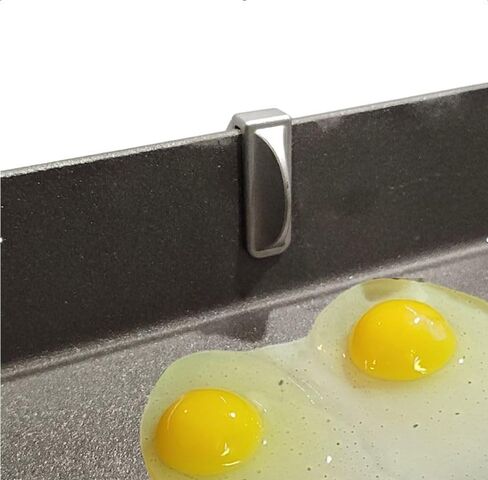 Griddle Egg Cracker | Egg Cracking Accessory for use on Blackstone Flat top Griddle sidewall | Tool that fits All Standard 17" to 36" Blackstone Flat top griddles | Breakfast Tool in Kuwait