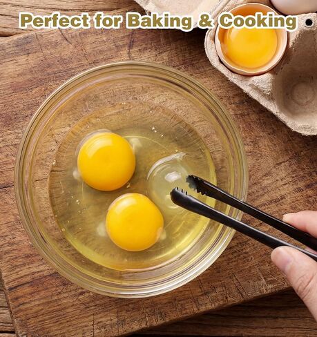 Egg Tool, Stainless Steel Egg Tool to Remove Chalaza for Eggs Remove Chalaza with Precision Grip (Black) in Kuwait