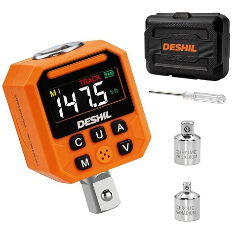 DESHIL 1/2" Digital Torque Adapter Set, 7.4-147.5 Ft.lb/10-200 N.m Digital Torque Wrench Adapter with Buzzer & LED Alert, 1000 Data Storage, 8 Preset Values for Automotive Car Motorcycle Repair in Saudi Arabia