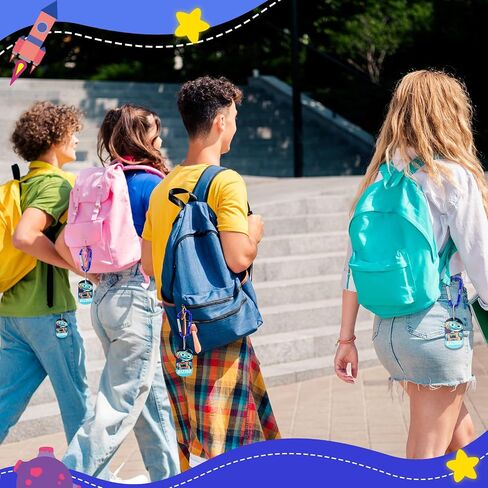 Novabright 50 Pcs VBS 2026 Bible Memory Mission Tags and Carabiners for 25 Kids Galaxy Religious Scripture 2026 Vbs Labels for Vacation Bible School Church Sunday School Prizes Supplies in Kuwait
