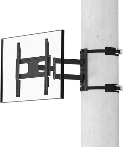 EROMMY Outdoor Gazebo TV Mount No Drill for Post, Full Motion Pergola TV Mount, Adjustable Weatherproof TV Bracket, Fits 27-65 Inch TVs, Holds 77 lbs in Kuwait