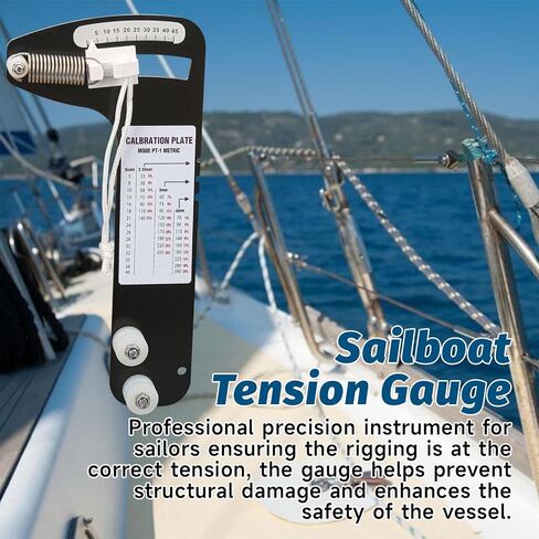 Sailboat Rigging Tension Gauge, PT-1M Professional Hands-Free Wire Rope & Marine Rigging Tool, Accurately Tune 2.55mm,3mm,4mm Rigging Cables, Range 0-360kg (0-800 lbs) in Saudi Arabia