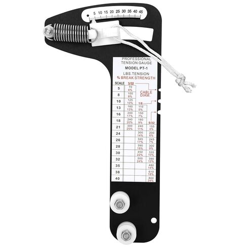 PT-1 Sailboat Rigging Tension Gauge, Professional Wire Rope Standing Rigging for 3/32", 1/8", 5/32" Diameter Wire Cable, Hands-Off Accurate Rigging Tool Rated up to 800 lb, for Sail Rigging in Saudi Arabia
