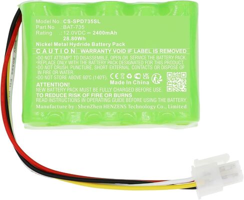 Tingen 2400mAh Battery Replacement for Shimpo DT-735 Stroboscope BAT-735 (12.0V) in Saudi Arabia