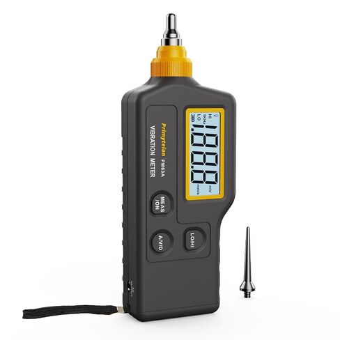 PM63A Vibration Meter Handheld, High-Precision Digital Vibration Tester, 20-Hour Continuous Runtime for Predictive Maintenance & Motor Analysis in Saudi Arabia