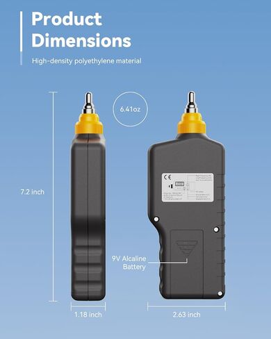 PM63A Vibration Meter Handheld, High-Precision Digital Vibration Tester, 20-Hour Continuous Runtime for Predictive Maintenance & Motor Analysis in Saudi Arabia