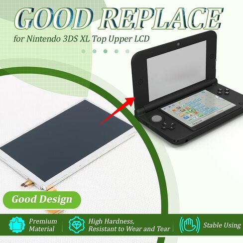 LCD for Nintendo 3DS XL Top Upper LCD Screen Display for Nintendo 3DS XL Screen Replacement Accessories Part with Repair Tools in Kuwait