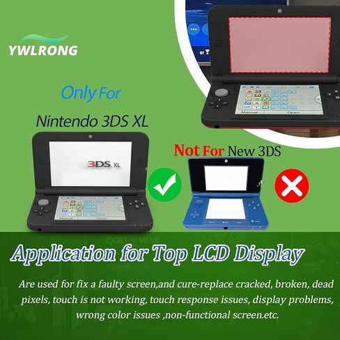 LCD for Nintendo 3DS XL Top Upper LCD Screen Display for Nintendo 3DS XL Screen Replacement Accessories Part with Repair Tools in Kuwait