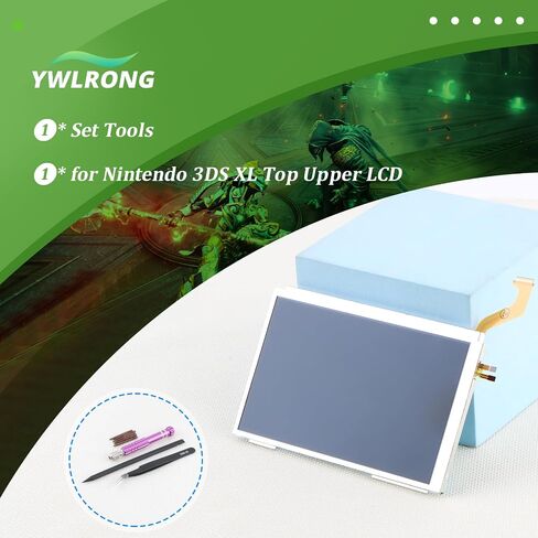 LCD for Nintendo 3DS XL Top Upper LCD Screen Display for Nintendo 3DS XL Screen Replacement Accessories Part with Repair Tools in Kuwait