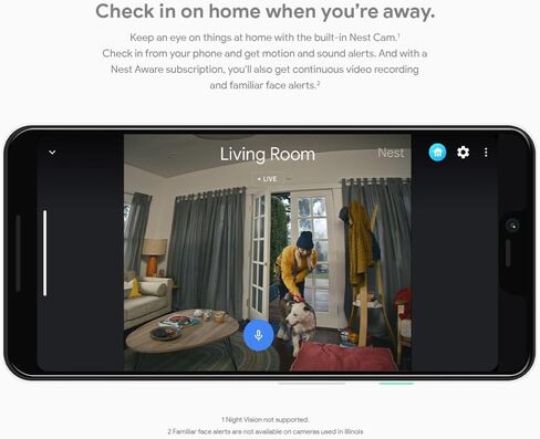 شاشة Google Nest Hub Max الذكية مقاس 10 بوصات مع مساعد Google - طباشير in Kuwait