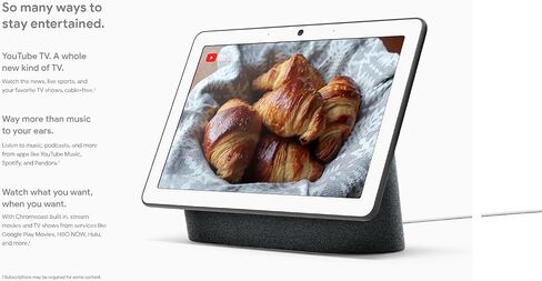شاشة Google Nest Hub Max الذكية مقاس 10 بوصات مع مساعد Google - طباشير in Kuwait