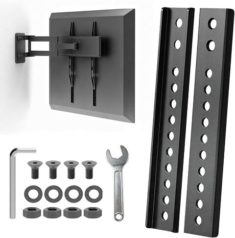 Vertical VESA Extender Plate Bracket Kit, Heavy Duty Steel TV Mount Extension for Lowering Screen Height, Fits Ceiling & Wall Mounts, 100 LBS Capacity, 2 PCS in Kuwait