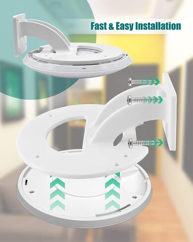 Horizontal Wall Mount Fits for Ubiquiti UniFi UAP-AC-PRO HD SHD U6-PRO, White AP Wall Mounting for Optimized Coverage, Durable Access Point Mount with Screws Included in Kuwait