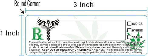 FirstZi 1000pcs 3x1 Inch Adhesive Paper Warning Identification Sticker Universal Packaging Labels for Storage Containers, Bins, Office & Home Organization in Kuwait