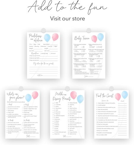 30 Pack Gender Reveal Mini Hand Sanitizer Favor Labels – Thank You for Celebrating Our Little One Stickers, High Gloss Waterproof Pink & Blue Balloon Baby Reveal Favors, He or She Decorations S515-1 in Kuwait