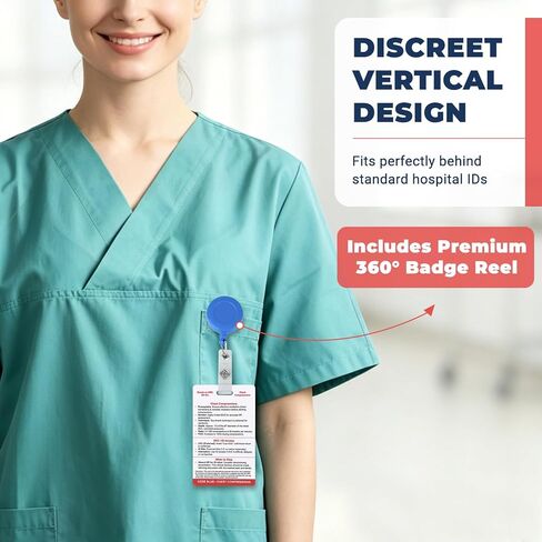 9th Edition Neonatal Reference Cards for NICU - 2 Double-Sided PVC Cards & Badge Reel Essentials - Badge Buddy Gifts for NICU Nurses, Nursing Students, Obstetricians, Emergency Medical Personnel in Kuwait
