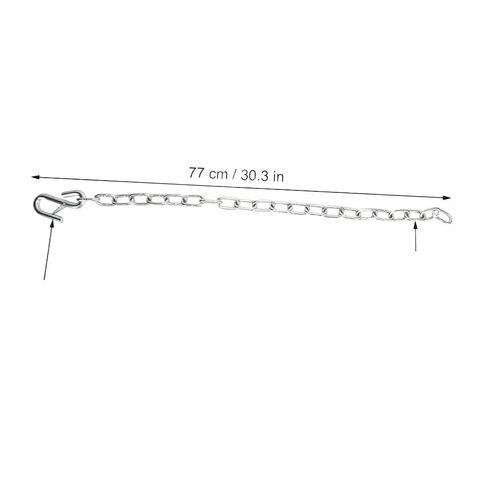 Trailer Chain 3500lbs with Double Spring Clip S Hooks Towing Wire Ropes Compatible with Trailer RV in Kuwait