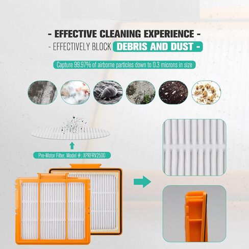 Replacement Parts for Shark AI AV2501S RV2502AE AV2501AE RV2520 AV2510 AV2511AE AV2610WA AV251WAXUS UR2500SR Robot Vacuum Cleaner Accessories Kits With Main Brush, Filters, Foam Filters, Side Brushes in Kuwait