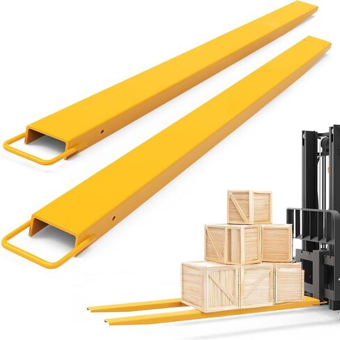 YINTATECH Forklift Extensions 4.5in Width, Heavy Duty 92 Inch Pallet Fork Extension for Forklift Truck, 1 Pair Forklift Extensions Fits for 4" Wide Fork in Kuwait