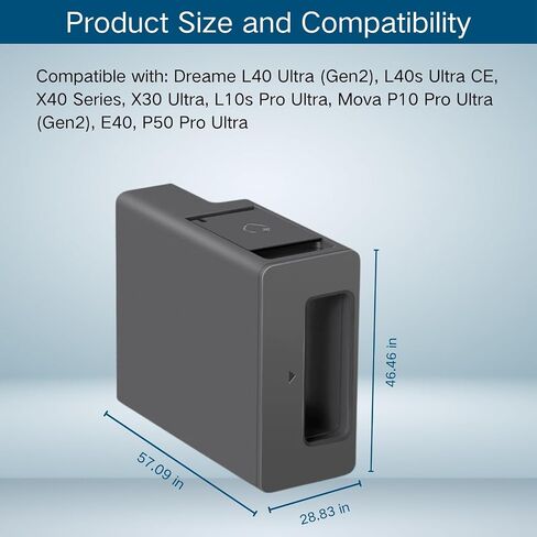 Cleaning Solution Tank Module Compatible with Dreame L40 Ultra (Gen2), L40s Ultra CE, X40 Series, X30 Ultra, L10s Pro Ultra, Mova P10 Pro Ultra (Gen2), E40, P50 Pro Ultra-Detergent Dispenser in Kuwait