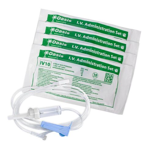 Oasis Universal IV Set, Veterinary Animal Use Only, 5 Pack in Kuwait