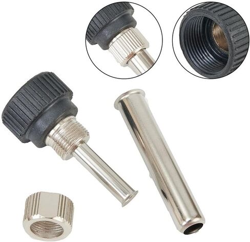 For 936 Iron Head Cannula Iron Tip Accessories, Silver and Black Color, High Temperature Sleeve, 3pcs/set in Kuwait