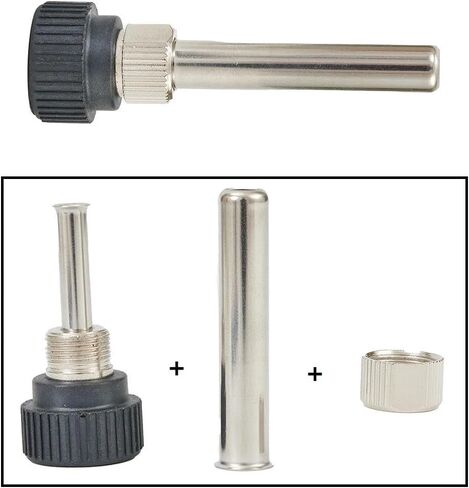For 936 Iron Head Cannula Iron Tip Accessories, Silver and Black Color, High Temperature Sleeve, 3pcs/set in Kuwait