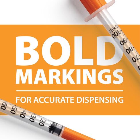 Easy Touch 27 Gauge U-100 Insulin Syringes (27G 1cc 5/8") with 5/8" Long Needle, 1cc (100 Unit Capacity), Bold Markings for Accurate Dosing, Disposable, Box of 100 in Kuwait