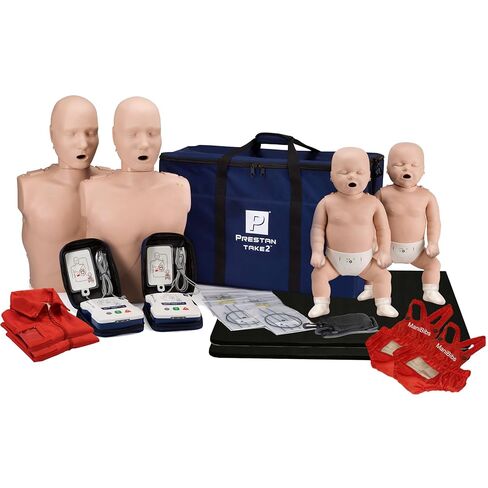 MCR Medical Prestan Take2 CPR Manikin & UltraTrainer Kit with Feedback (2-Adult, 2-Infant, & 2-UltraTrainers) and Accessories in Kuwait