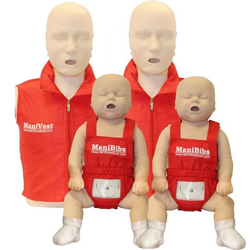 MCR Medical Prestan Take2 CPR Manikin & UltraTrainer Kit with Feedback (2-Adult, 2-Infant, & 2-UltraTrainers) and Accessories in Kuwait