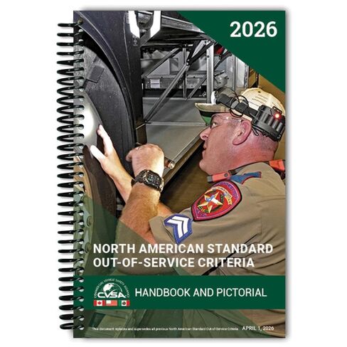 J. J. Keller & Associates, Inc., 2026 North American Standard Out‑of‑Service Criteria Handbook, Pictorial Edition Spiral Bound CVSA Inspection Reference, 5.5" x 8.5" in Kuwait