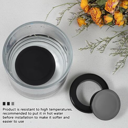 2 Pieces Silicone Patio Table Umbrella Hole Ring Plug and Cap Set for Outdoors Patio Garden Table Deck Yard, 2inch(Black) in Kuwait