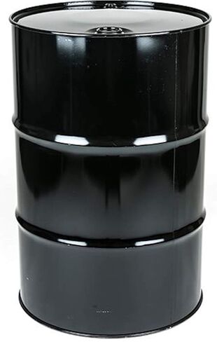 Black Steel Drum 55 Gallon Closed-Top | Durable and Dependable for Your Solids and Non-Water Based Liquids in Kuwait