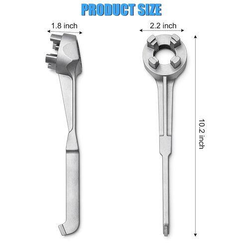 3 Pack Aluminum Bung Wrench, Professional Drum Plug Wrench Barrel Opener Tool for Opening 10 15 20 30 50 55 Gallon Drum, Fits 2 Inch and 3/4 Inch Bung Caps in Kuwait