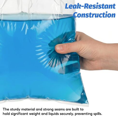 55 Gallon Clear Plastic Drum Liners, Heavy Duty Poly Pail Liner Bags, Large Food Grade Storage Bags for Food Storage, Vegetable Marinating and Brining (5 Pack) in Kuwait