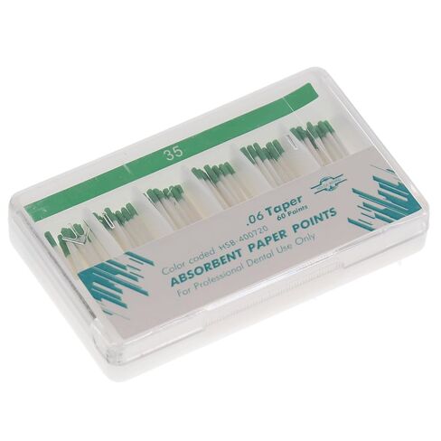 400720 HSB Absorbent Paper Points .06 Taper #35 60/Pk in Kuwait