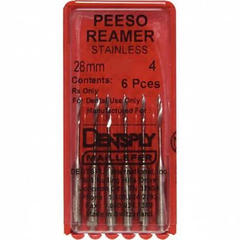 Dentsply Sirona 671540 Peeso موسعات اللبية من الفولاذ المقاوم للصدأ #4 28 مم 6/عبوة in Kuwait