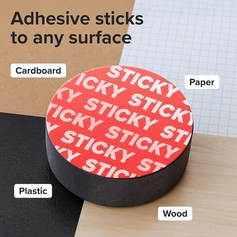Strong Ceramic Round Small Magnets (0.7x0.2/18x5mm, 10 pcs) - Heavy Duty Magnets, Non-Corrosive, High Thermal Resistance, Versatile for Home, Office, Workshop, Whiteboard, Fridge and Hobby Use in Kuwait
