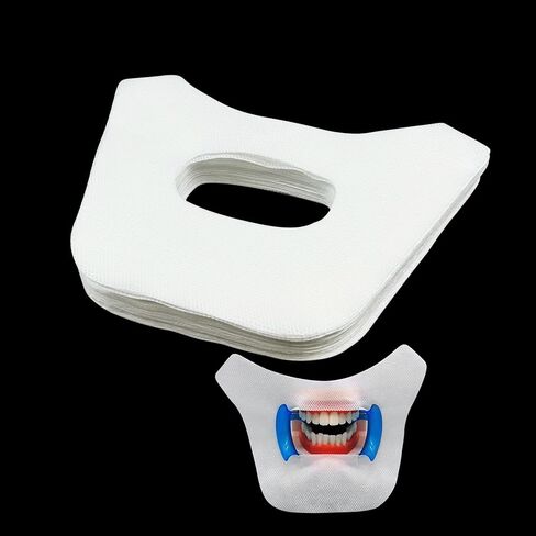 Disposable Dental Mouth Protection Pads, YOUYA DENTAL 100Pcs/Pack Dental Cloth Saliva Pads Towel Cheek Protection Pad Dental Face Gauze Mouth Mask Non Woven Mat for Dental Procedures Teeth Whitening in Kuwait